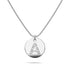 Initials Fabulous Alphabet Letter Necklace White Gold Layered Steel Jewellery